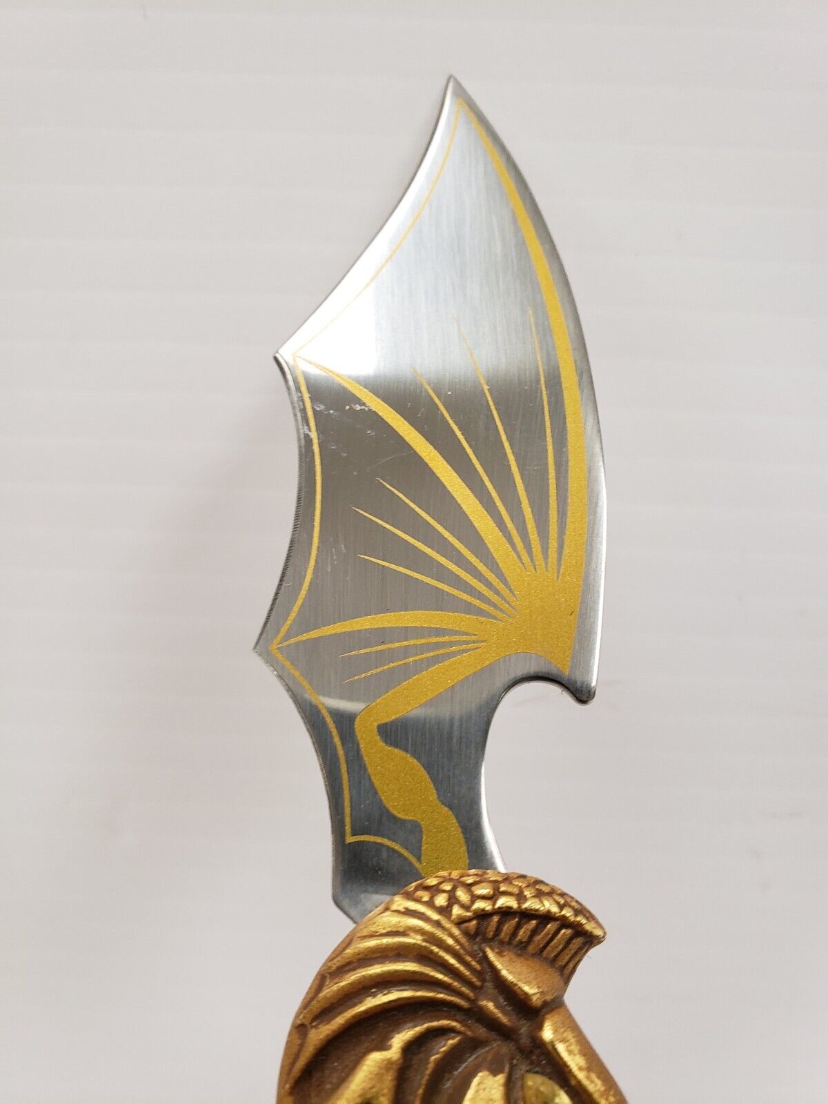 (I-35850) Franklin Mint Spirit Of Ecstasy Knightstone Collection Folding Knife