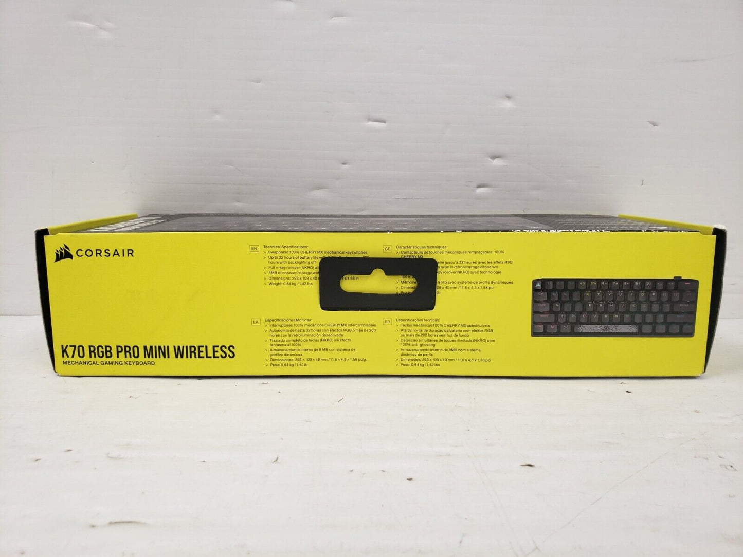 (68554-1) Corsair K70 RGB Pro Mini Wireless Keyboard