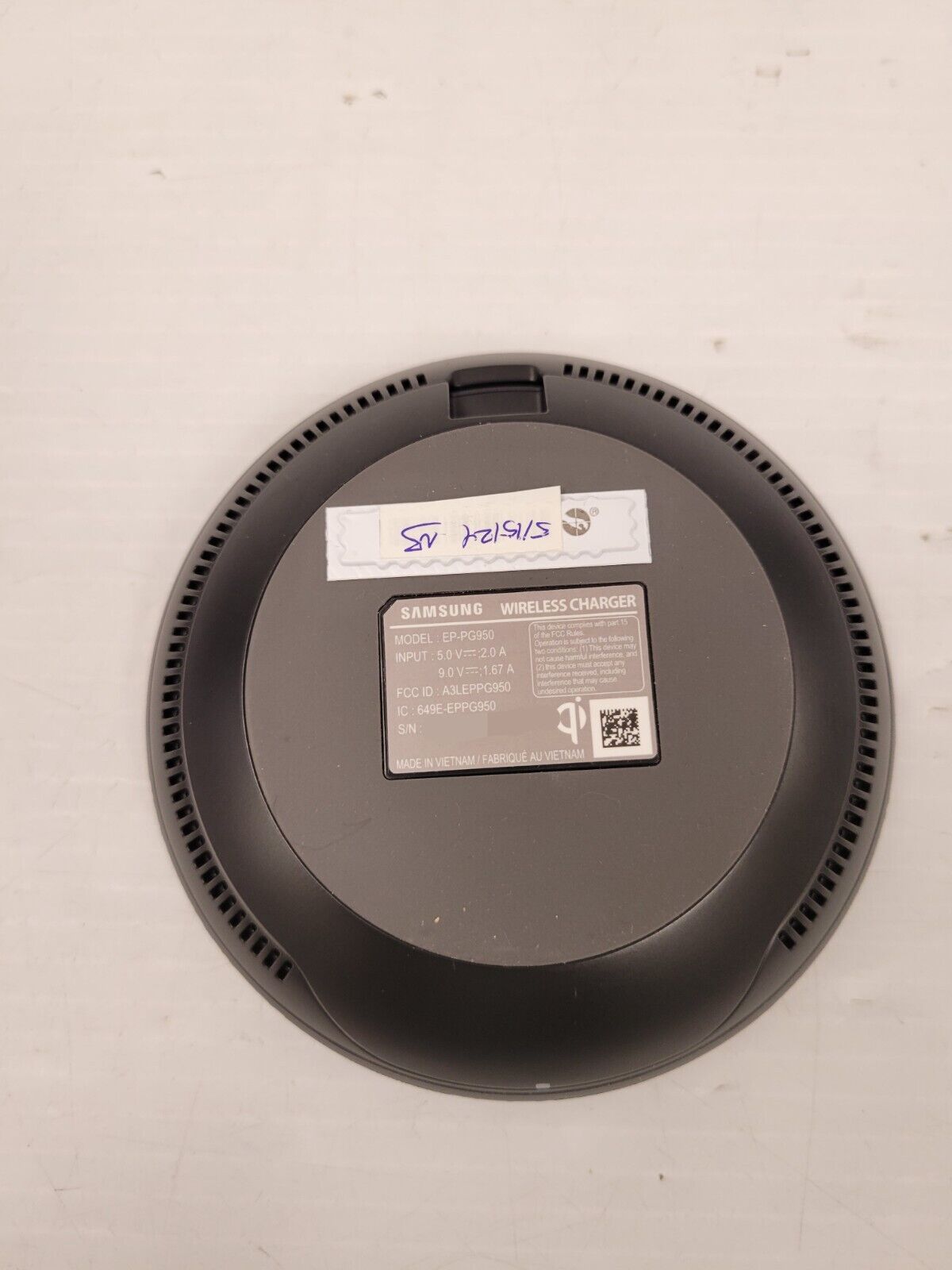 (59065-5) Samsung EP-PG950 Wireless Charger