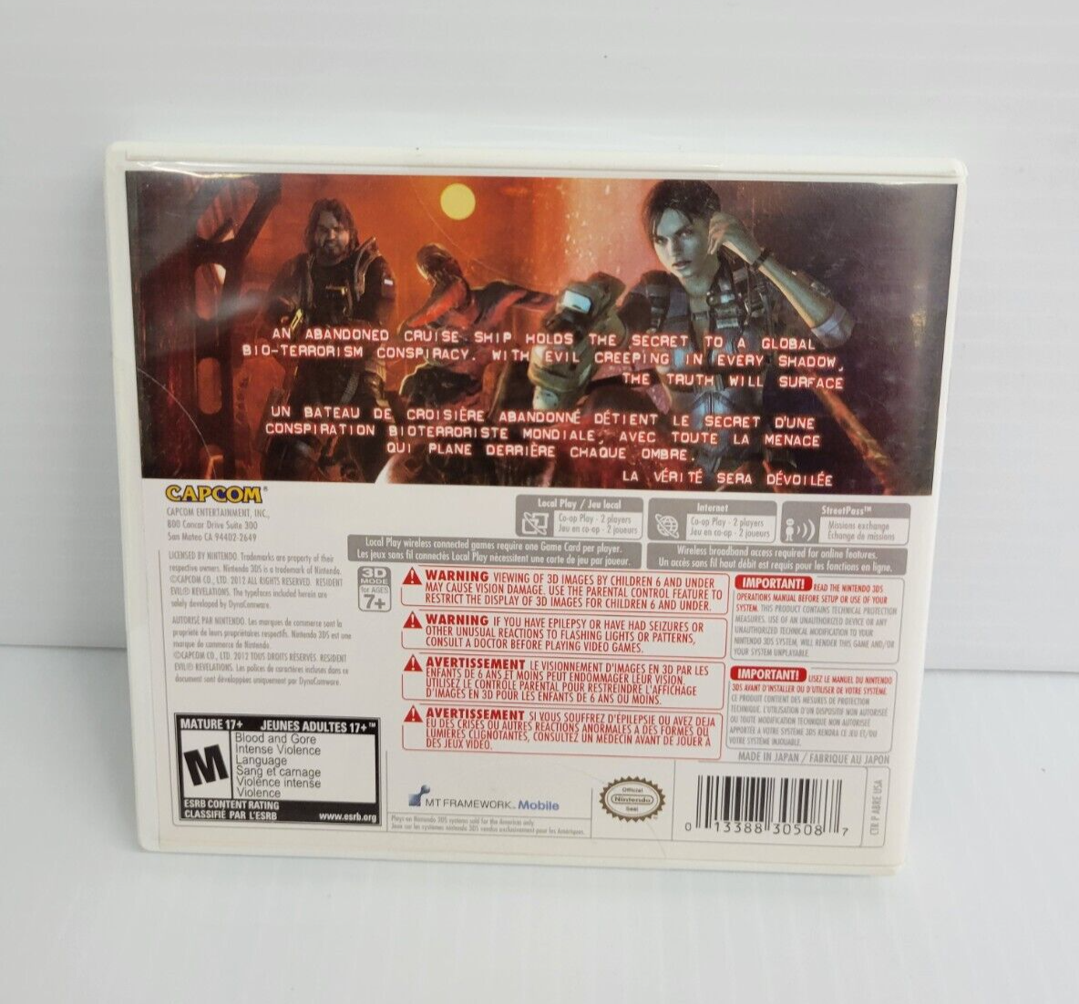 (LUP) Resident Evil Revelations (Nintendo 3DS, 2012)