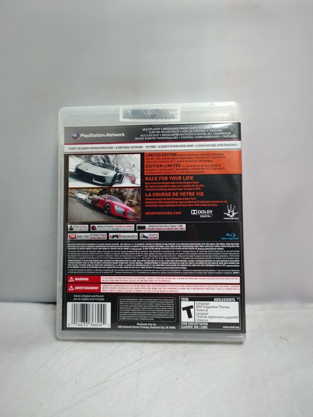 (LUP) Need for Speed: The Run (Limited Edition) - PlayStation 3