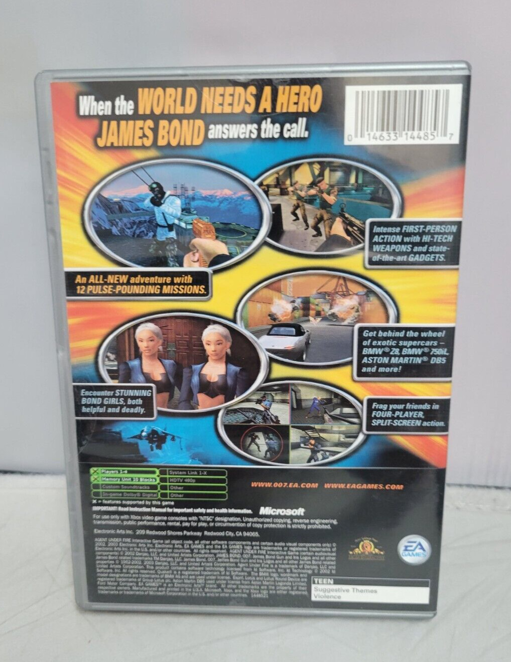 (LUP) James Bond 007 in Agent Under Fire (Microsoft Xbox, 2002)