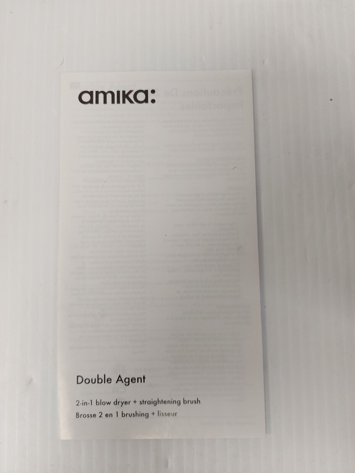 (N86233-1) Amika Double Agent 2 in 1 Blow Dryer and Straightner