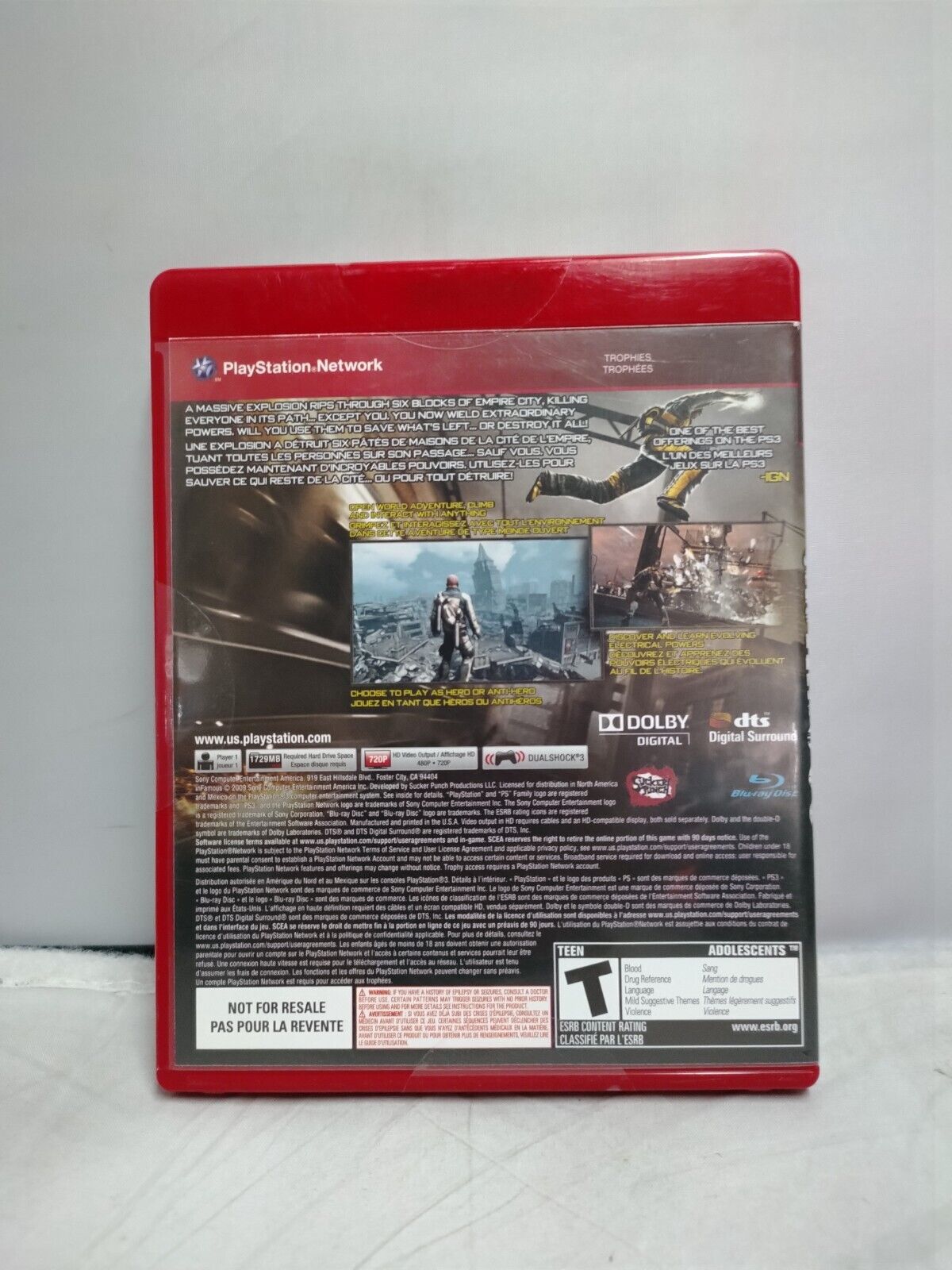 (LUP) inFamous (Sony PlayStation 3, 2009)