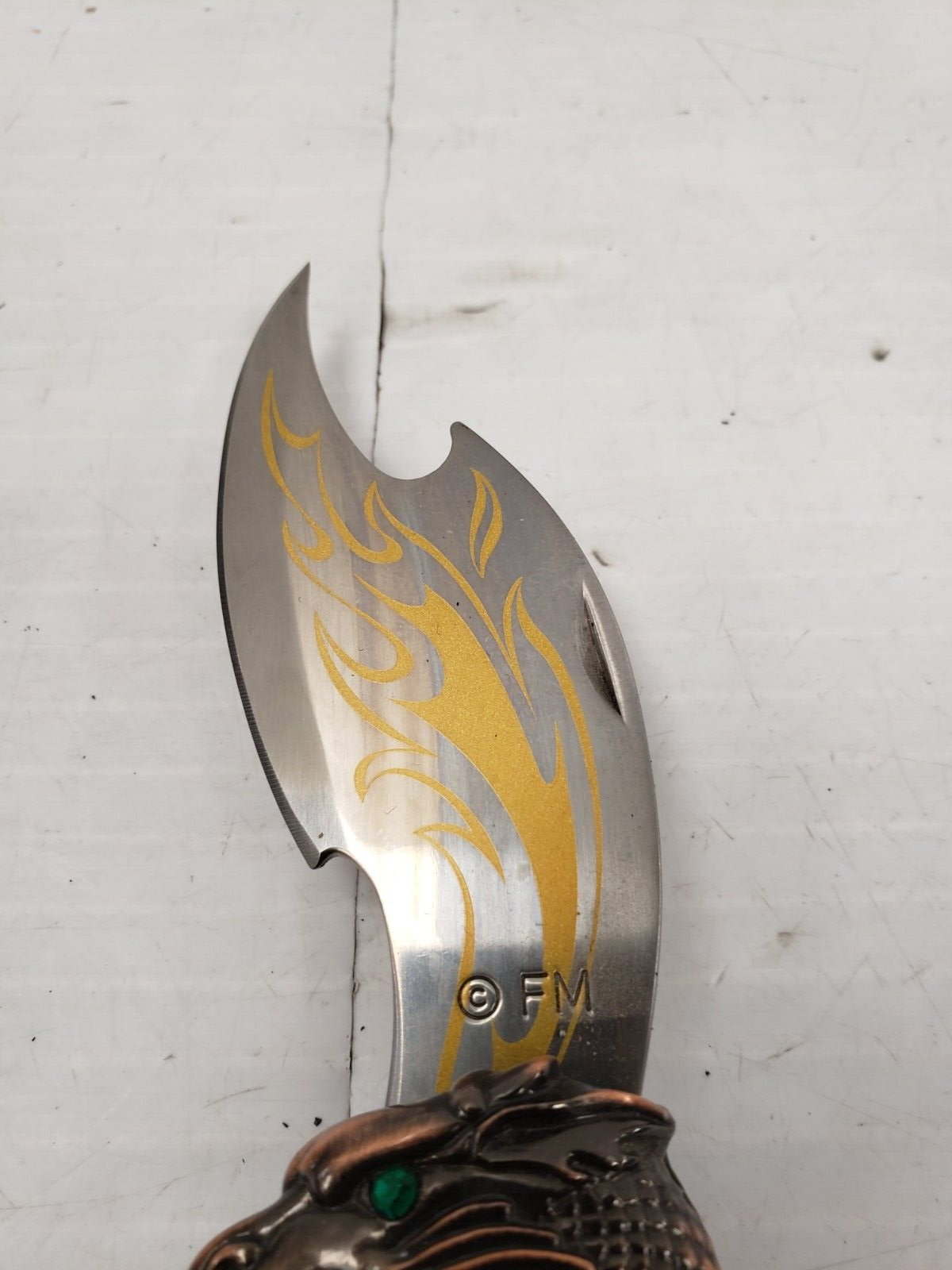 (I-35843) Franklin Mint Goddess Of Temptation Knightstone Collection Knife