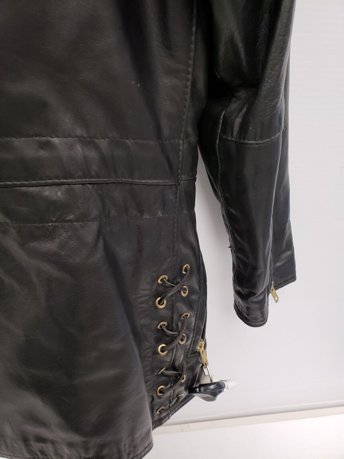 (38990-1) Harley Davidson Leather Jacket -Size Small