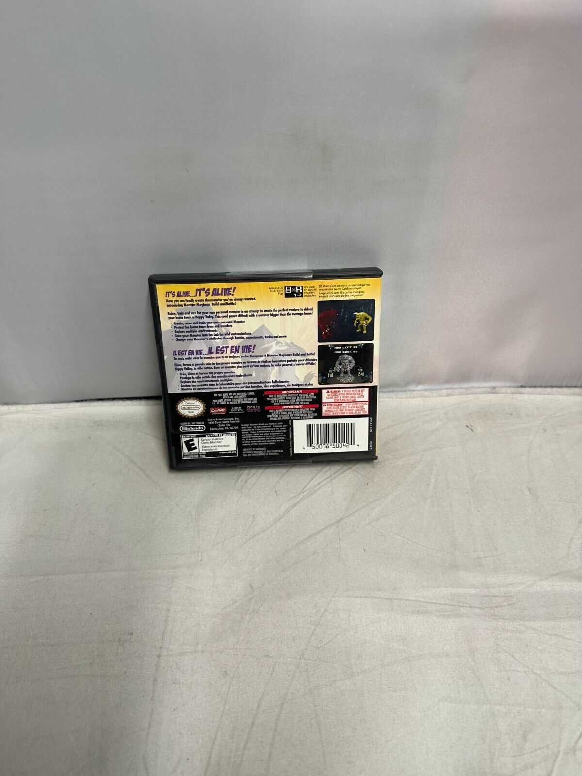 (LUP) Monster Mayhem: Build and Battle (Nintendo DS, 2009)
