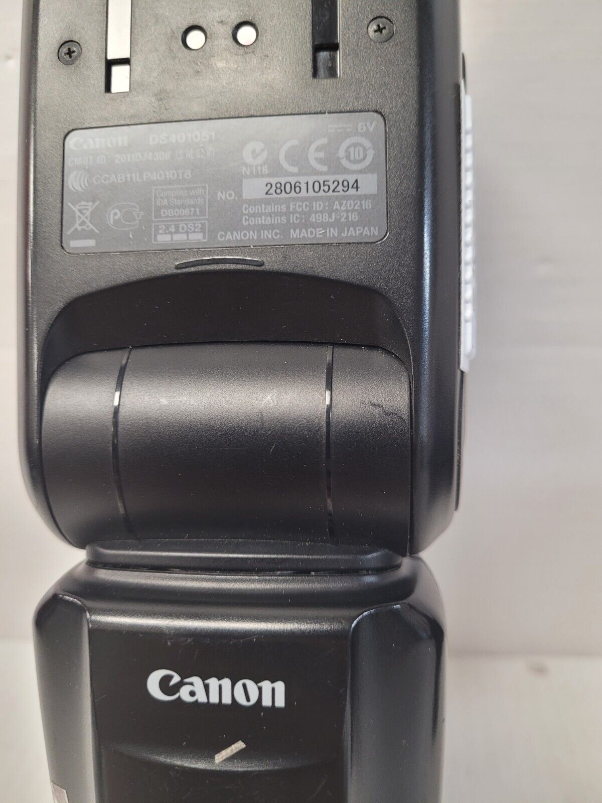 (N72996-5) Canon 600EXT-RT Flash