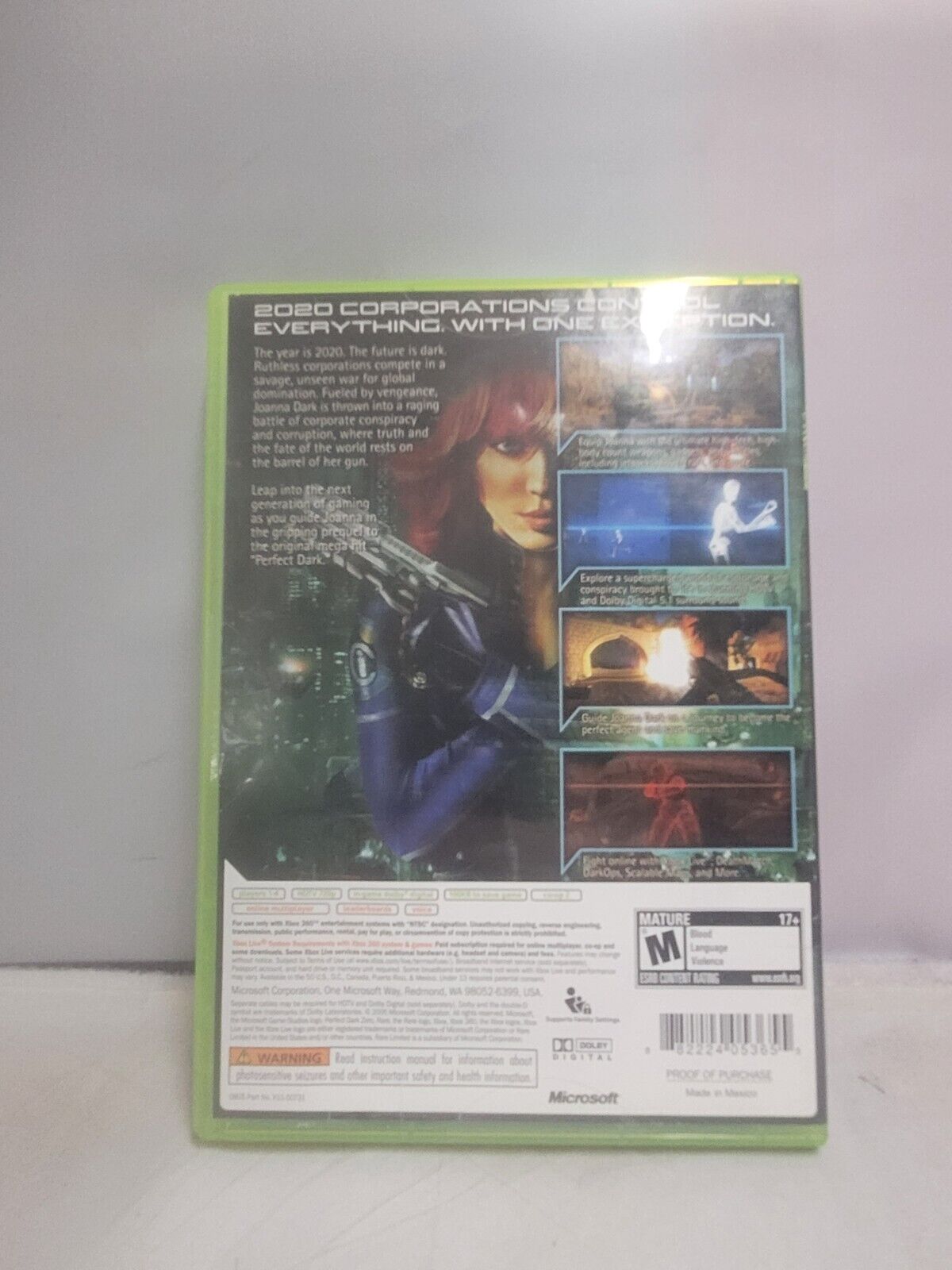 (LUP)Perfect Dark Zero (Microsoft Xbox 360, 2005)