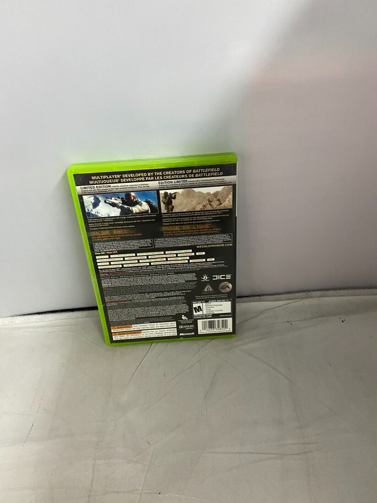 (LUP) Medal of Honor -- Limited Edition (Microsoft Xbox 360, 2010)