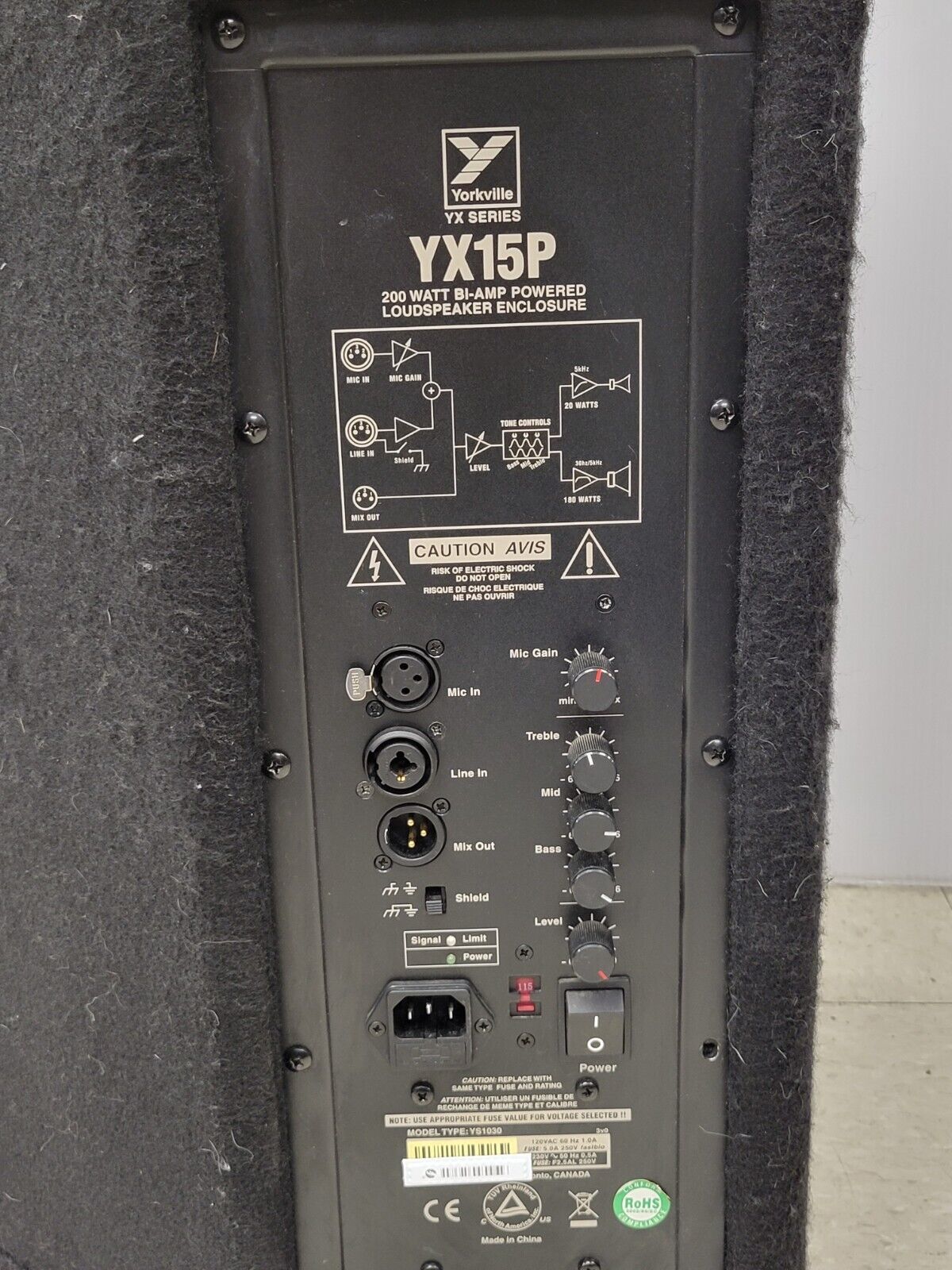 (55145-1) Yorkville YX15P Speakers
