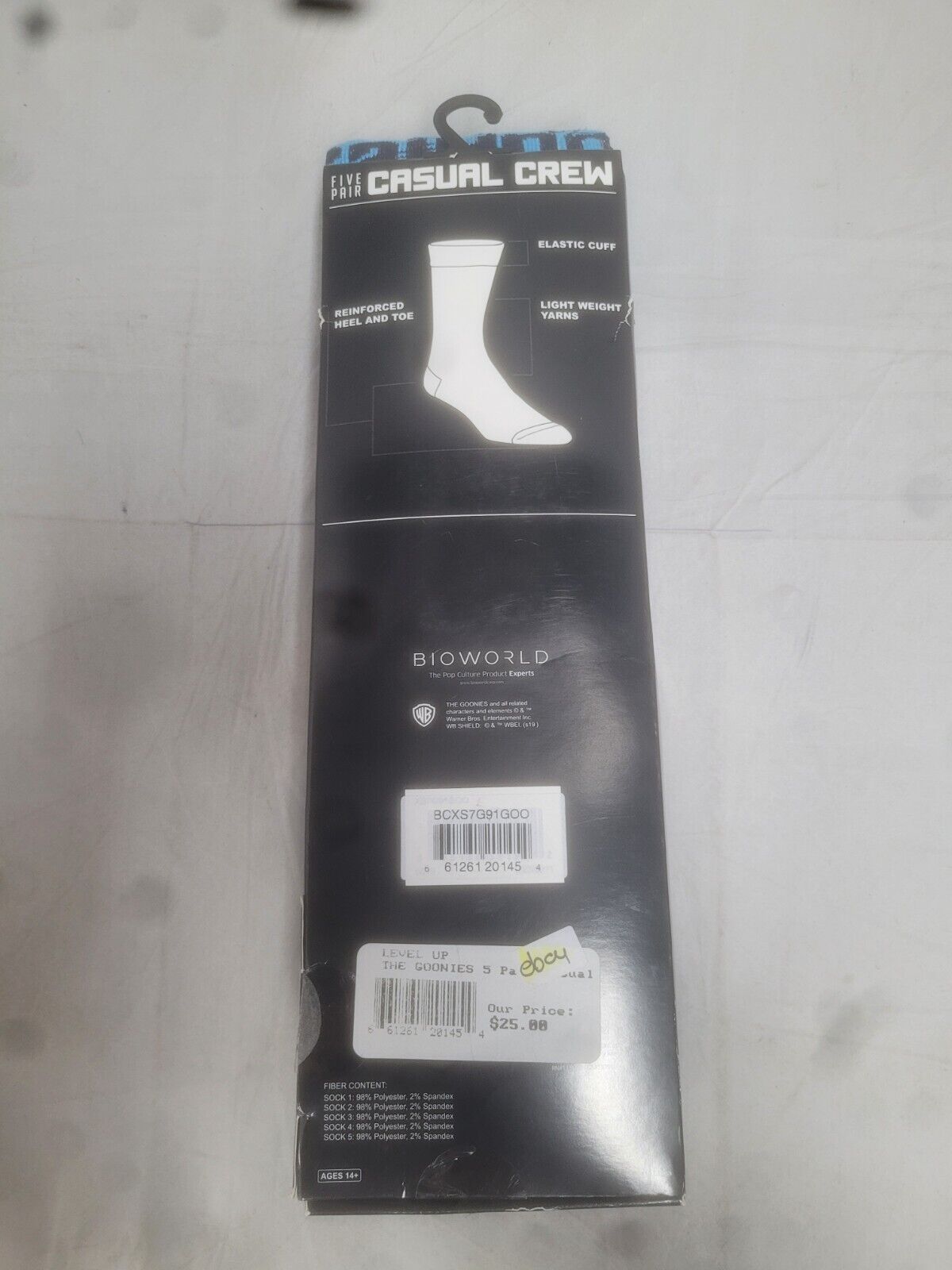 The Goonies 5 pair casual crew socks