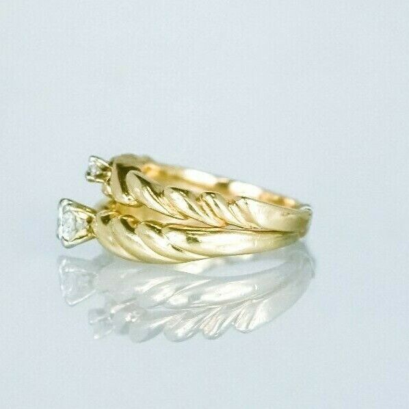 (I-6538-207) 14k gold diamond ringset