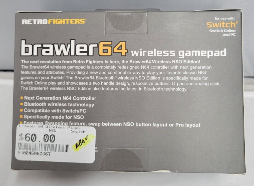 (LUP) Brawler64 Wireless controller Grey