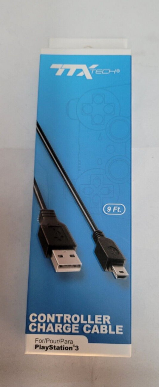 (LUP) TTX TECH PS3 Controller Charge Cable