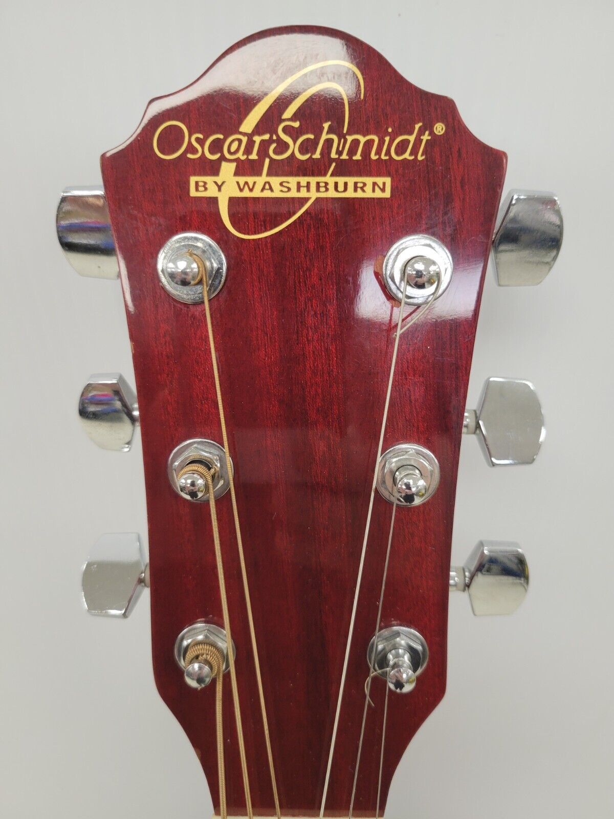 (66872-1) Oscar Schmidt By Wash Burn OG2TR Acoustic Guitar