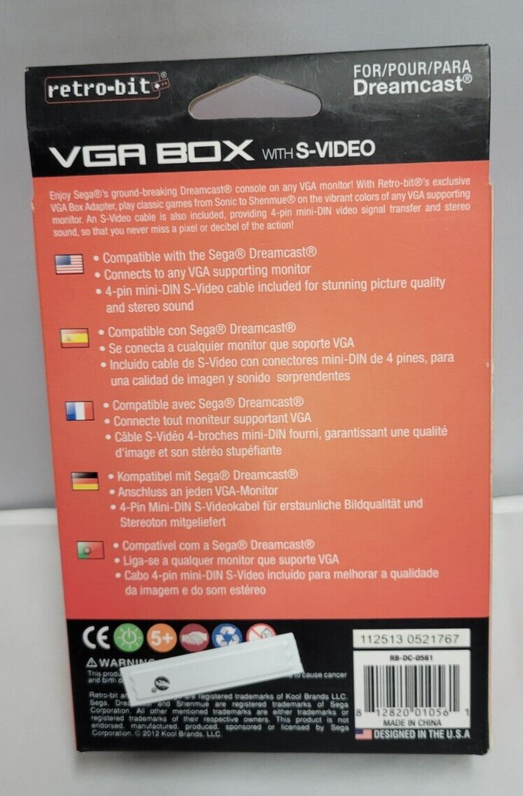 (LUP) VGA Box with S-Video For the Saga