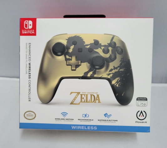 (LUP) Enhanced Wireless Controller for Nintendo Switch Legend of Zelda - Gold