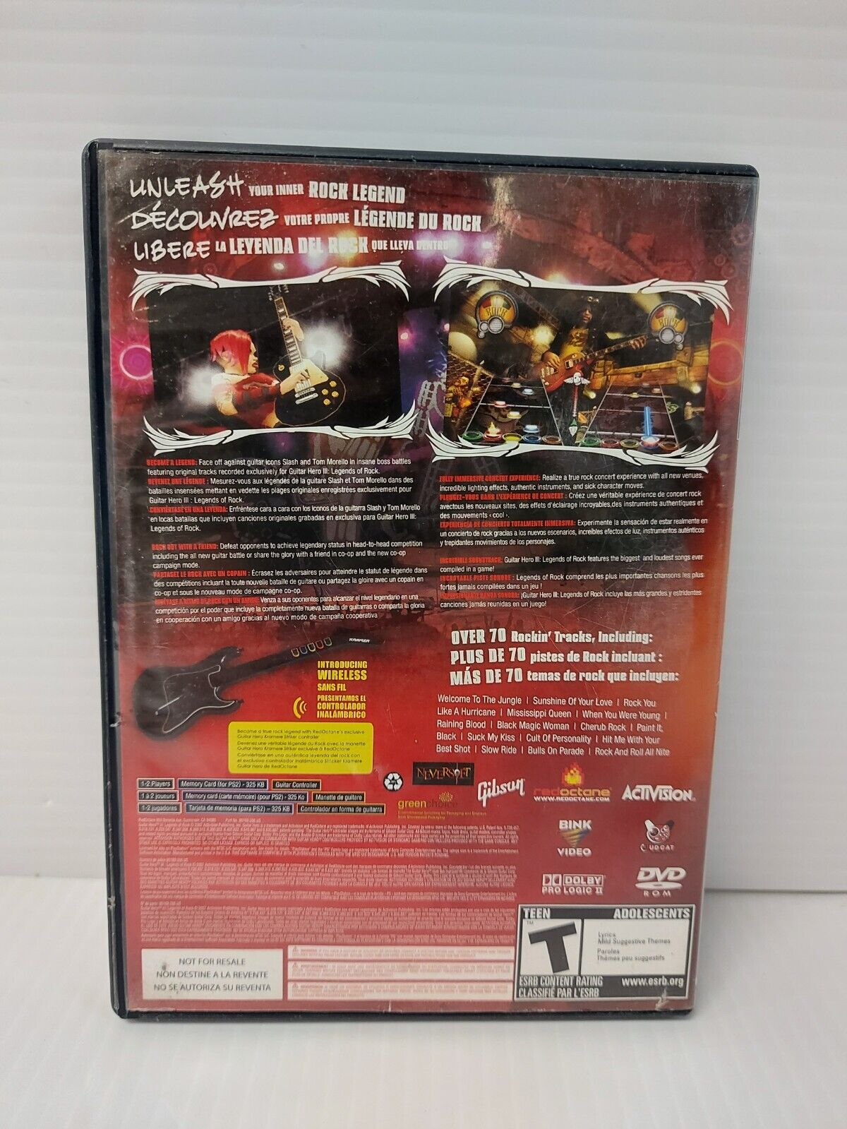 (NI-21982) PS2 Guitar Hero III Legends of Rock