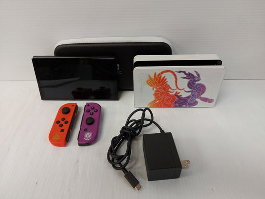 (N86712-1) Nintendo HEG-001 Scarlet/ Violet Switch Oled