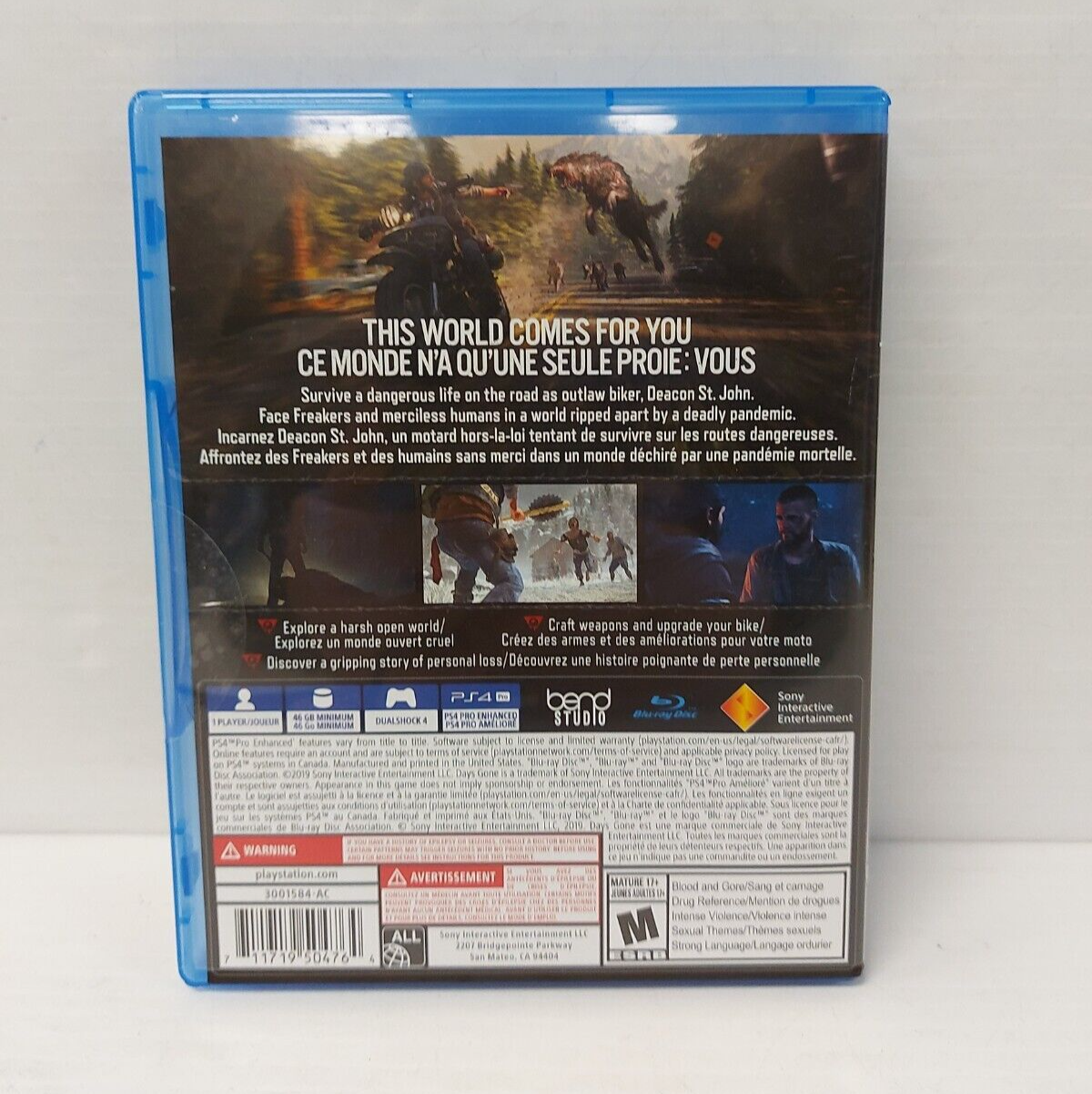 (NI-20617) Sony PlayStation 4 Days Gone