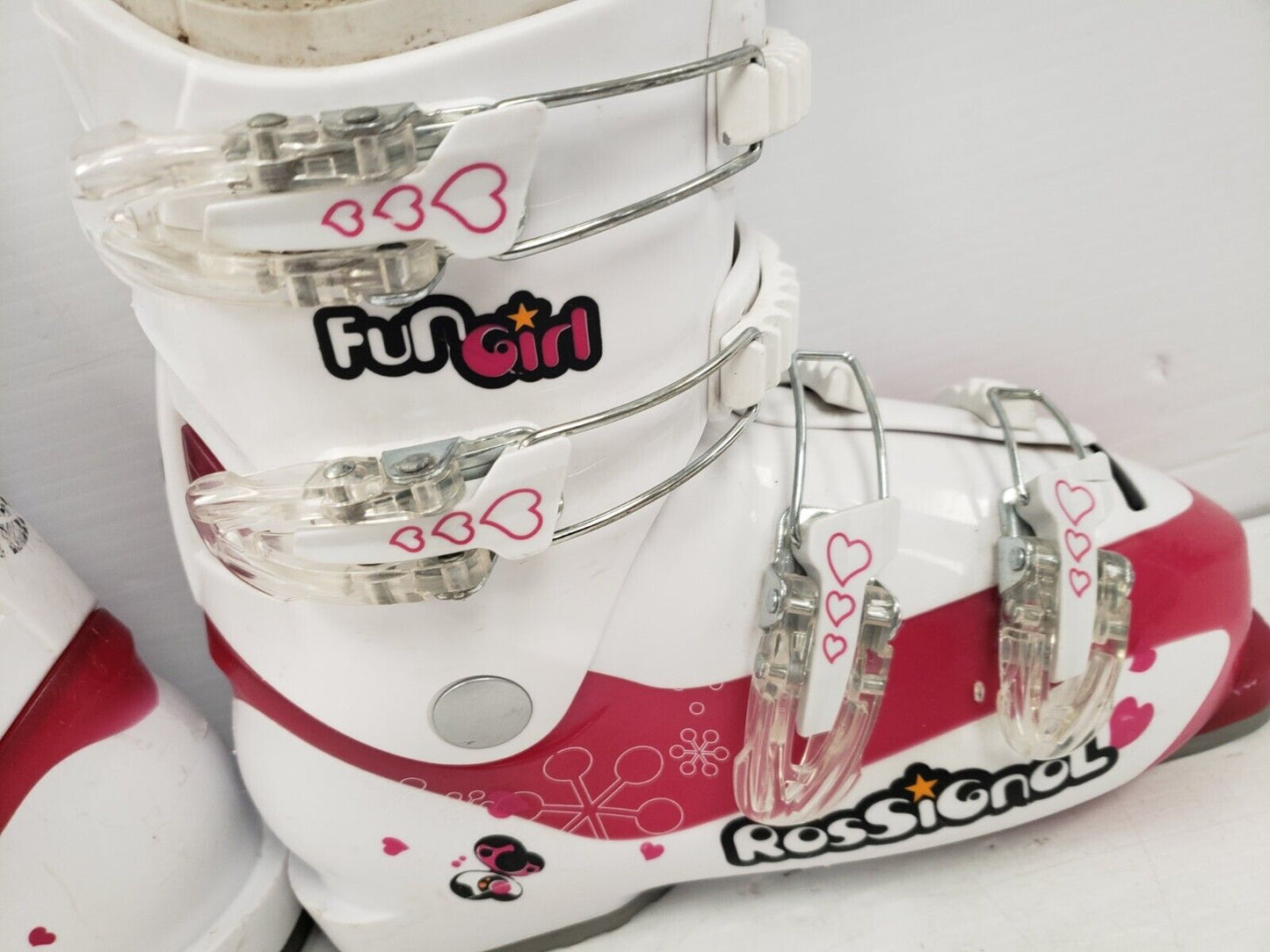 (56476-1) Rosignol Fun Girl Ski Boots - Size 23 - 23.5