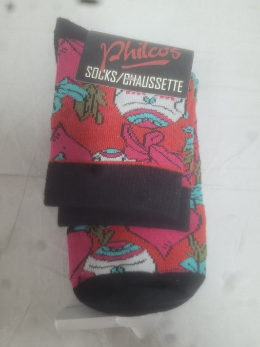 Chaussettes unisexes avec tête de mort mexicaine