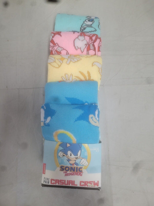 Bioworld Sonic le hérisson 5 paires de chaussettes décontractées