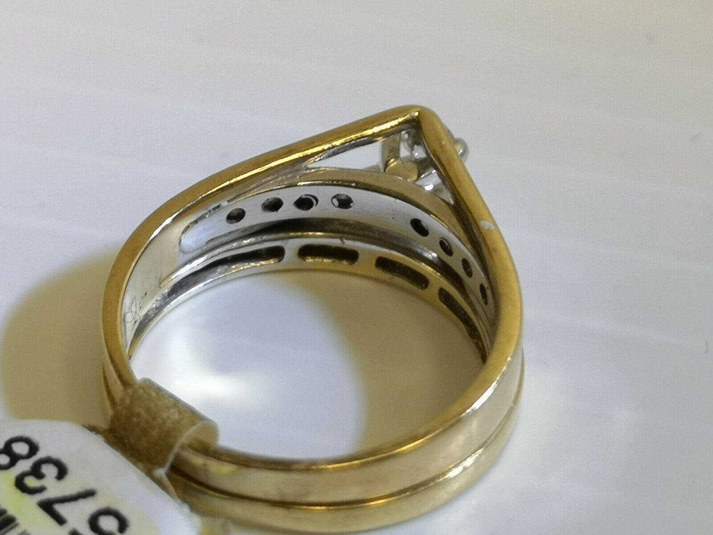 (N15738) 14K Ring Set w/ Diamonds