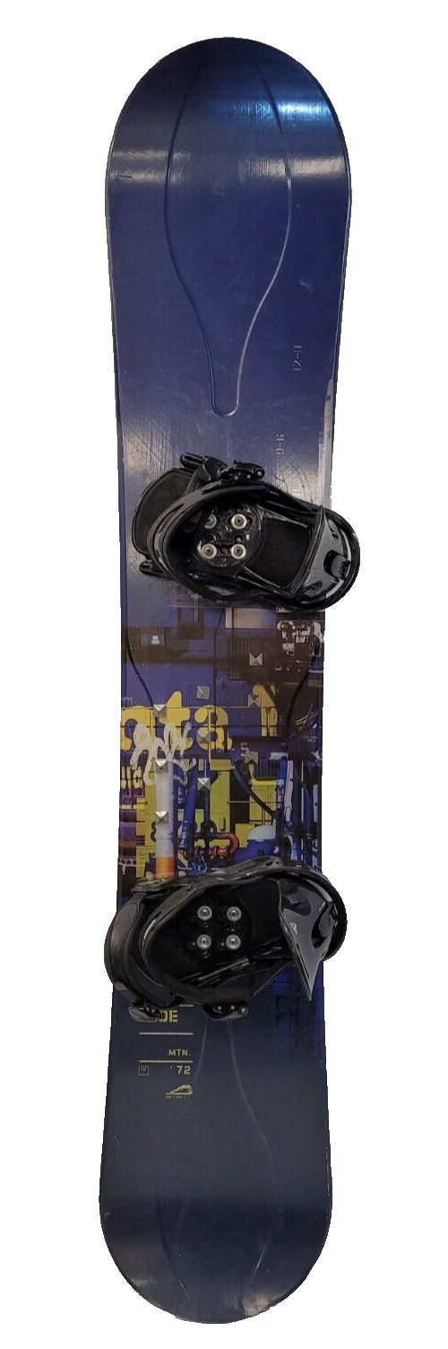 (N80466-1) Ride MTN72 Snowboard w/ Burton Freestyle V110 Bindings