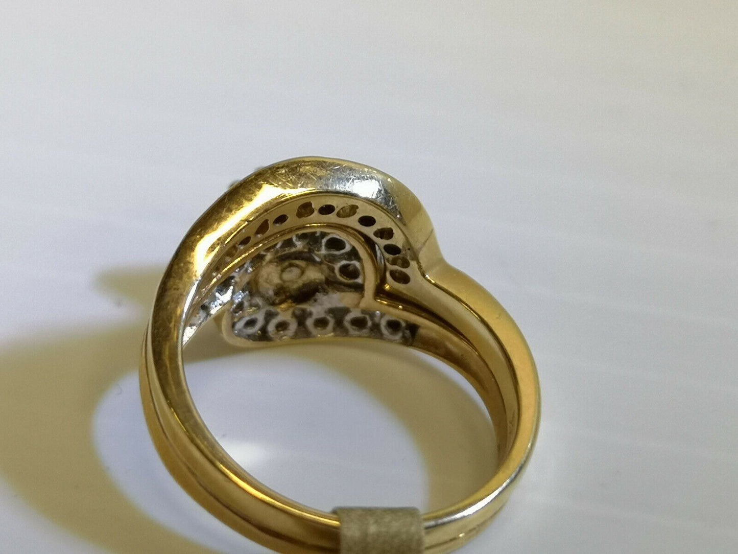 (N49589) 14K Gold Ring Set w/ Diamonds