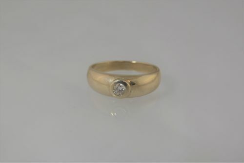 (I-5040-009) BAGUE DIAMANT EN OR BLANC 14K POUR HOMMES