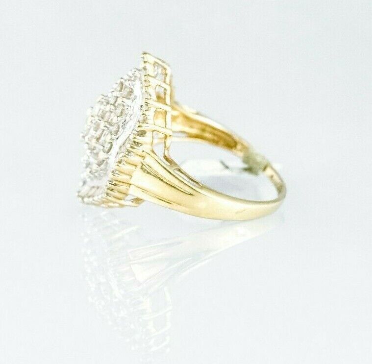 (I-5370-512) 10k gold multistone diamond ring