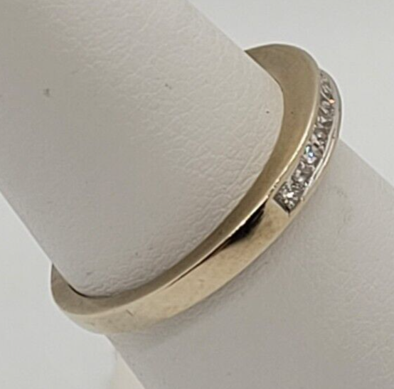 (NI-1858) Bague pour femme en or blanc 14 carats