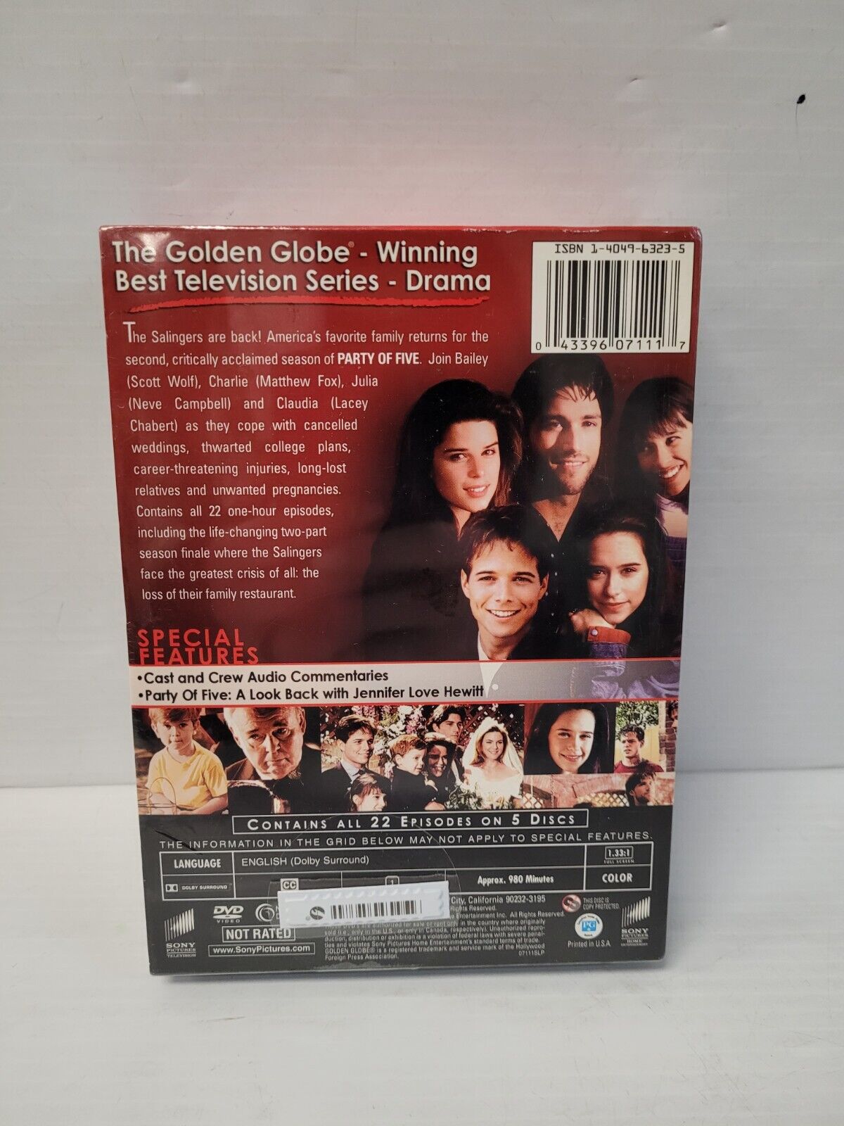 (NI-19237) Coffret DVD de la deuxième saison de Party Of Five