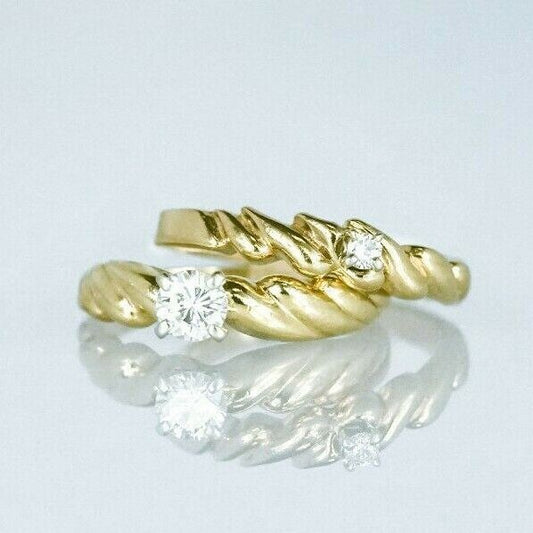 (I-6538-207) 14k gold diamond ringset