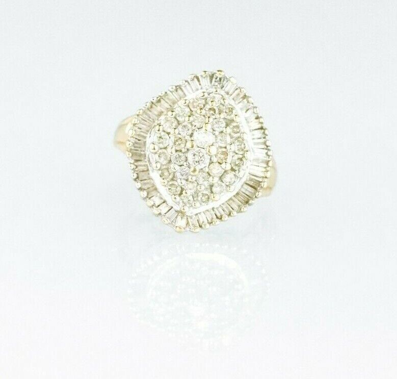 (I-5370-512) 10k gold multistone diamond ring