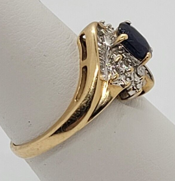 (N71755-14) Bague double en or 10 carats pour femme