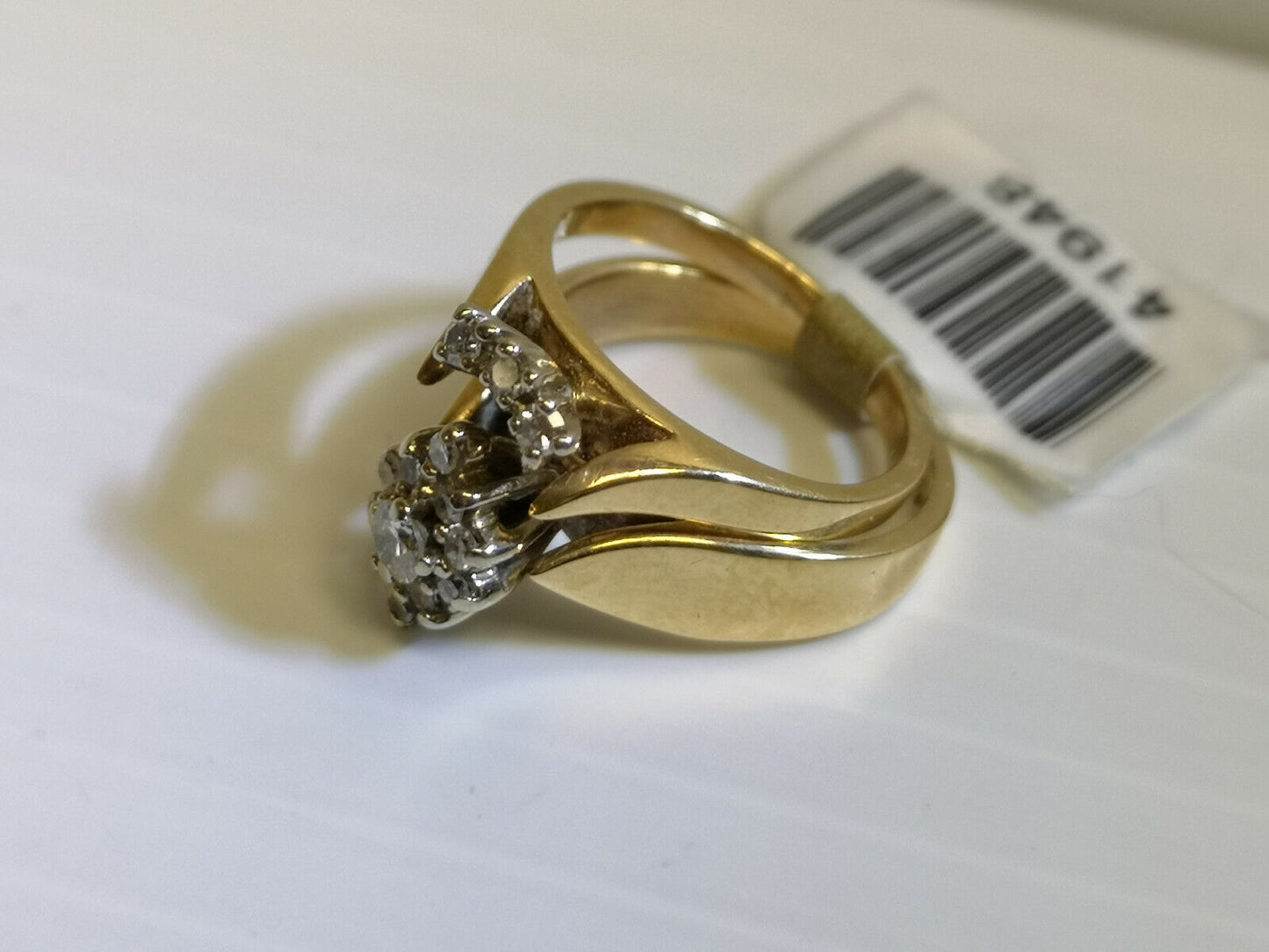 (N41948) 14K Ring Set w/ Diamonds