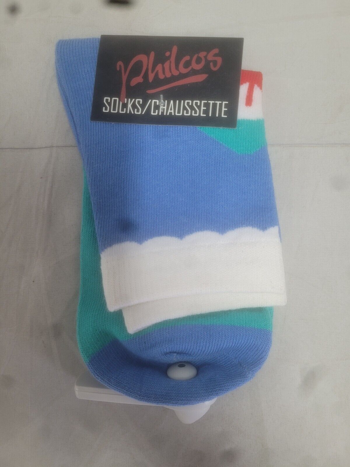 Chaussettes Philco's Jaws bleues et blanches